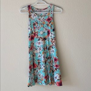 Floral summer mini dress